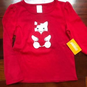 NWT Girls Valentines Shirt by Gymboree